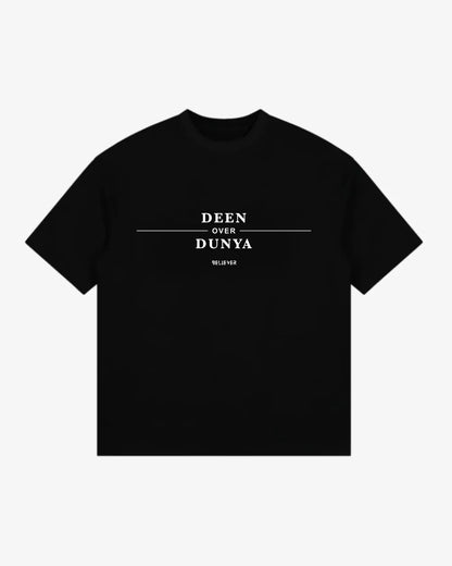 DEEN OVER DUNYA Unisex Oversized T-Shirt - Black