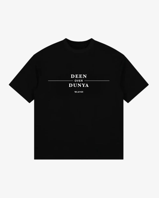 DEEN OVER DUNYA Unisex Oversized T-Shirt - Black
