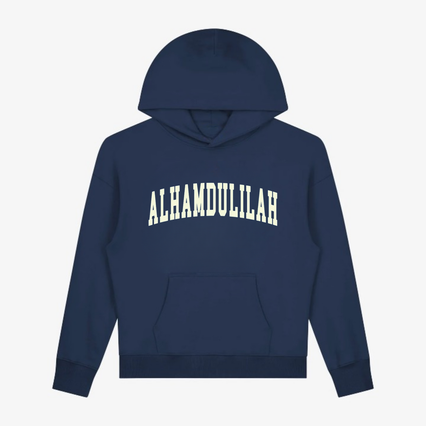 ALHAMDULILLAH Unisex Hoodie - Navy Blue