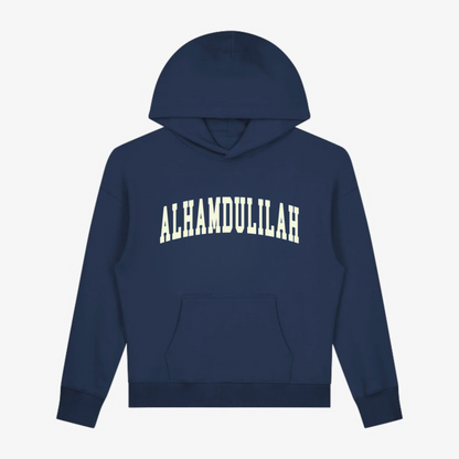 ALHAMDULILLAH Unisex Hoodie - Navy Blue