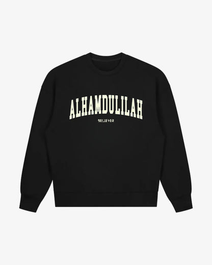 ALHAMDULILLAH Unisex Sweatshirt - Black