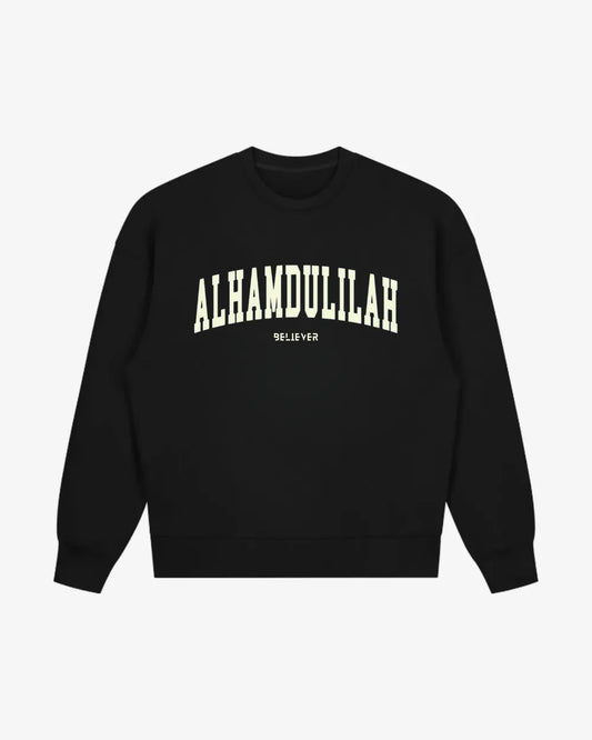 ALHAMDULILLAH Unisex Sweatshirt - Black