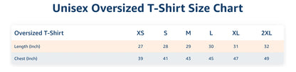 ALHAMDULILLAH Unisex Oversized T-Shirt - Navy Blue