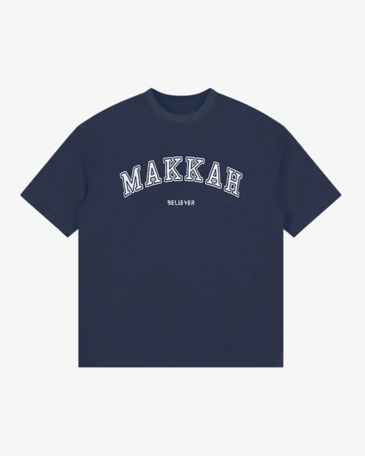 MAKKAH Unisex Oversized T-Shirt - Navy Blue