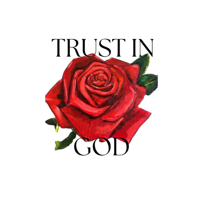 TRUST IN GOD Unisex Oversized T-shirt (White)