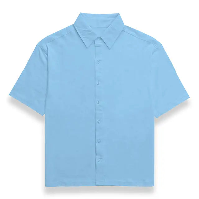 LOST IN DUNYA Oversized Shirt (Light Blue)