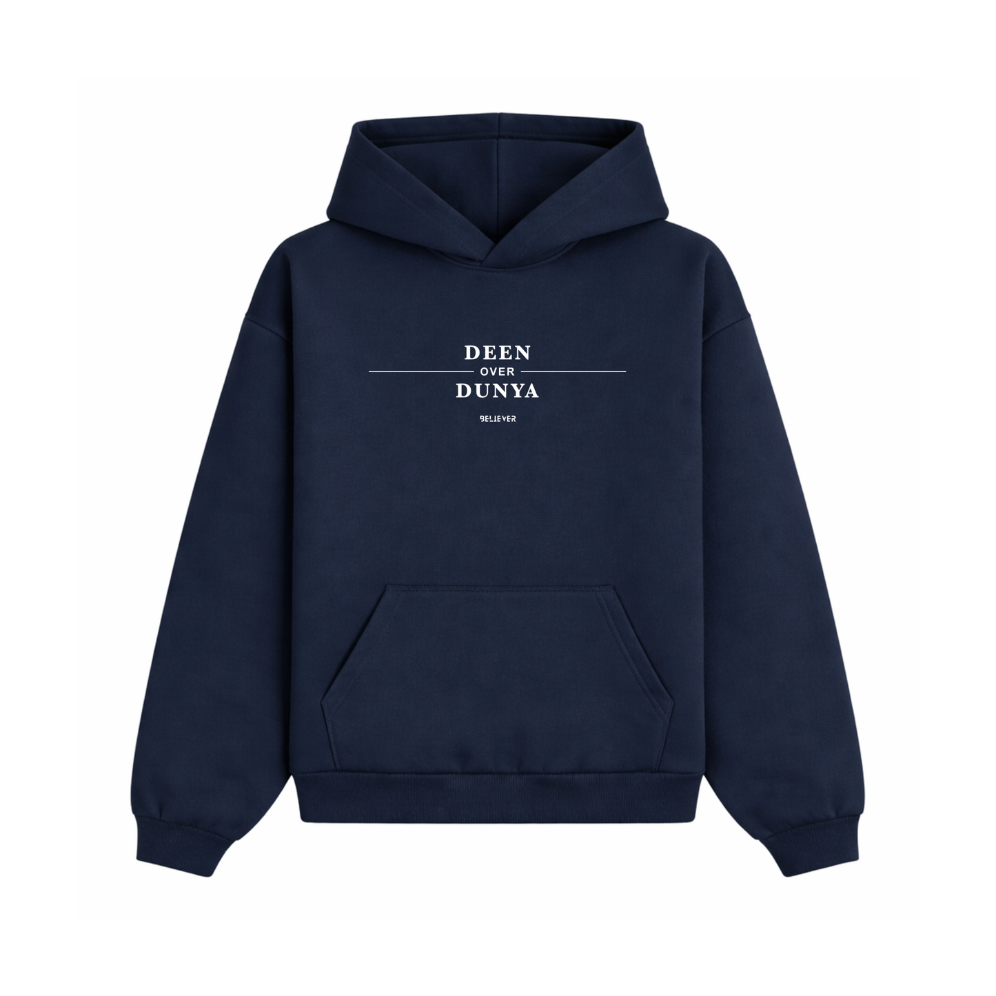 DEEN OVER DUNYA Unisex Hoodie  - Navy Blue